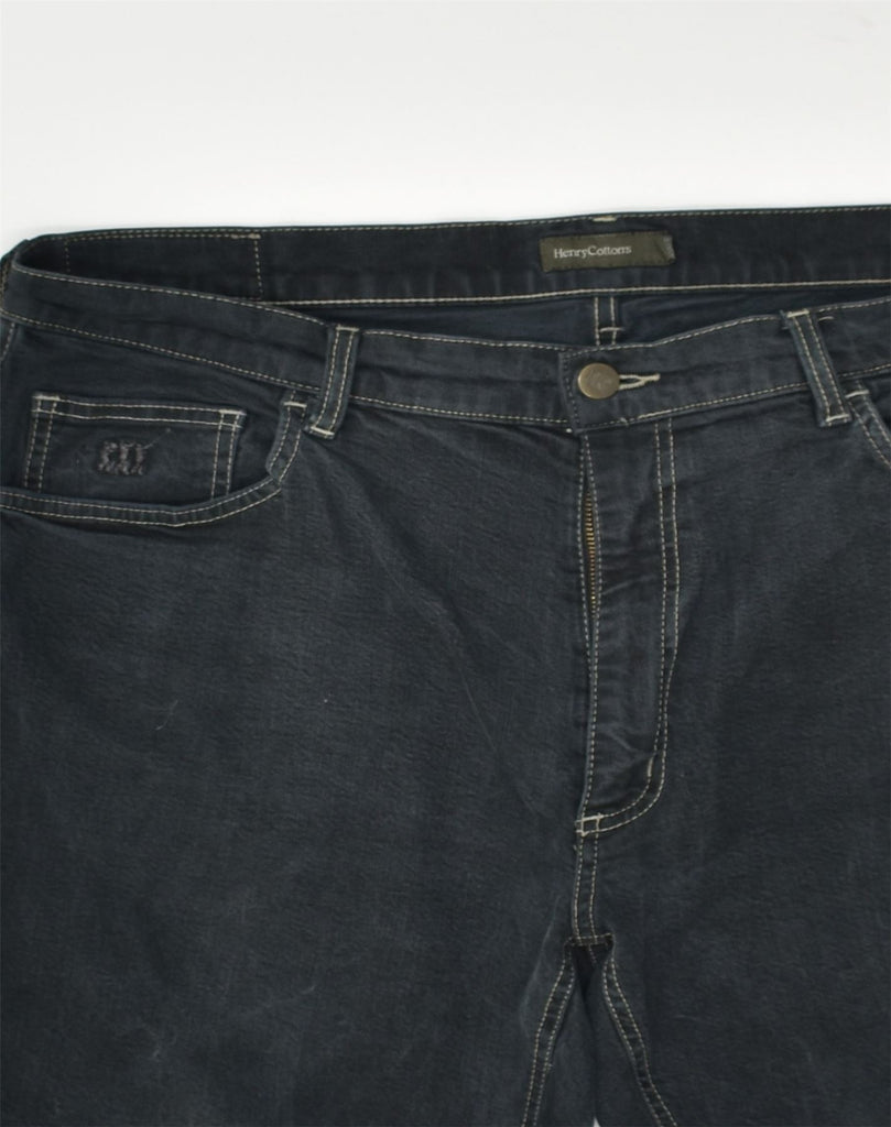 HENRY COTTONS Mens Straight Jeans W34 L31  Black Cotton | Vintage Henry Cottons | Thrift | Second-Hand Henry Cottons | Used Clothing | Messina Hembry 