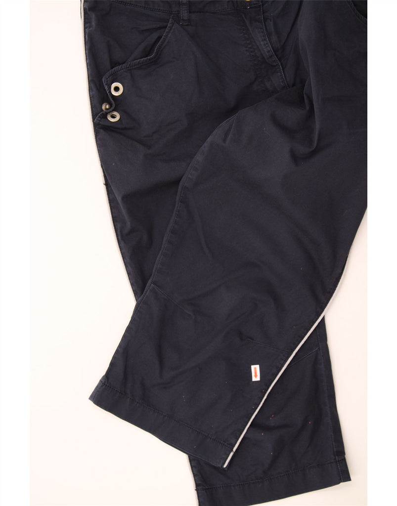 SERGIO TACCHINI Womens Capri Trousers US 12 Large W33 L20 Navy Blue Cotton Vintage Sergio Tacchini and Second-Hand Sergio Tacchini from Messina Hembry 