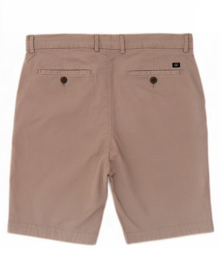 Superdry Mens Regular Chino Shorts W32 Medium Grey Cotton