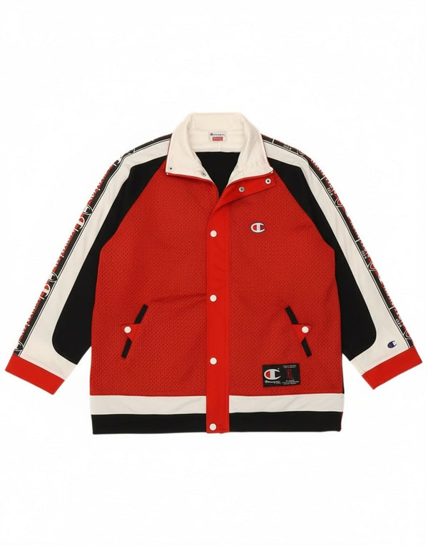 Champion Boys USA Graphic Tracksuit Top Jacket 13-14 Years XL Red Sports