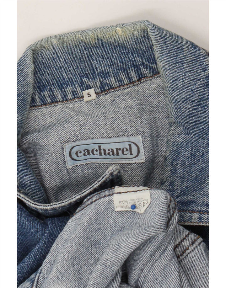 Cacharel Mens Denim Jacket UK 36 Small Blue Cotton