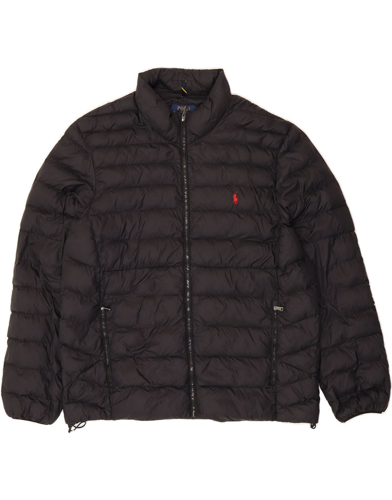 POLO RALPH LAUREN Mens Padded Jacket UK 44 2XL Black Nylon Vintage Polo Ralph Lauren and Second-Hand Polo Ralph Lauren from Messina Hembry 
