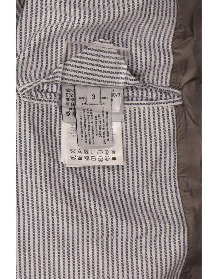 Moncler Mens Hooded Padded Jacket Size 3 Large Grey Colourblock Designer