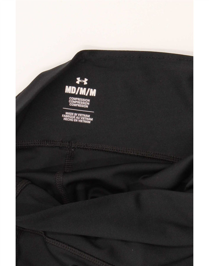 Under Armour Womens Compression Graphic Leggings UK 12 Medium Black