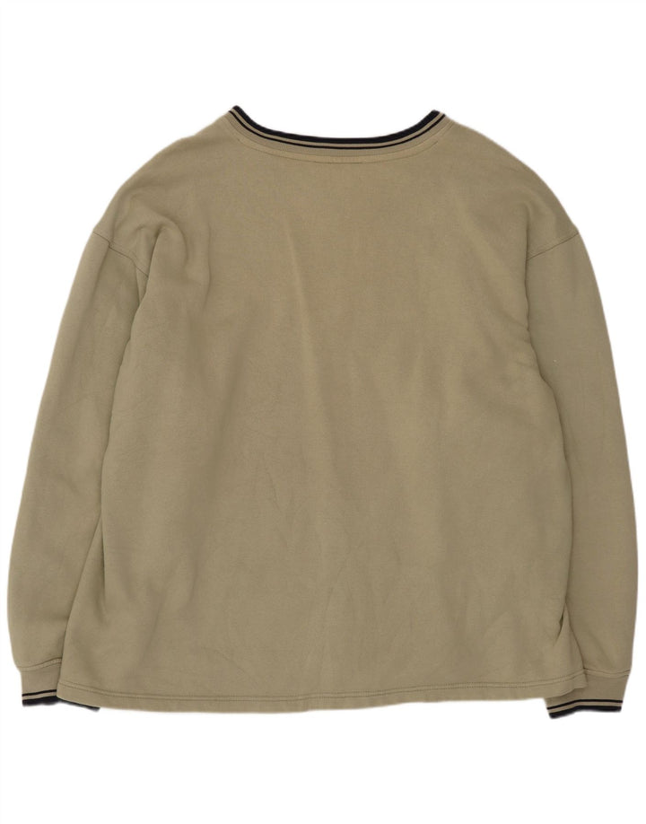 Fila Mens Graphic Regular Fit Sweatshirt Jumper XL Khaki Cotton