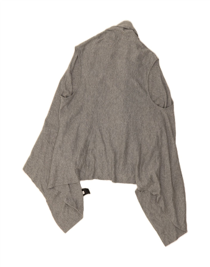 MOSSIMO Womens Poncho Asymmetric Cardigan Sweater UK 12 Medium Grey Cotton Vintage Mossimo and Second-Hand Mossimo from Messina Hembry 