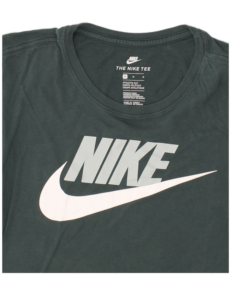 NIKE Mens Athletic Cut Graphic T-Shirt Top Medium Green Cotton | Vintage Nike | Thrift | Second-Hand Nike | Used Clothing | Messina Hembry 