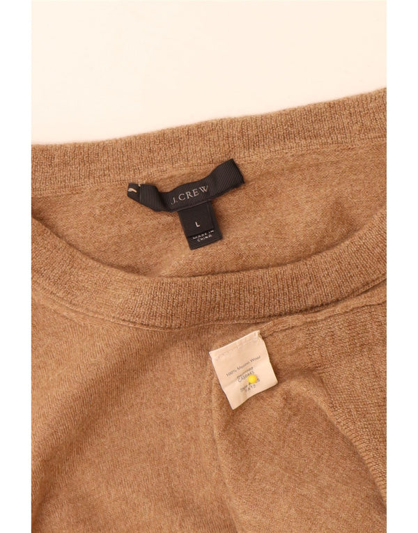 J. Crew Boys 3/4 Sleeve Boat Neck Jumper Sweater 11-12 Years Large Beige