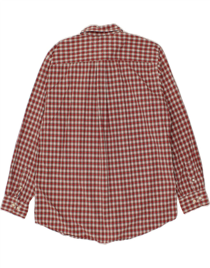 TOMMY HILFIGER Mens Shirt XL Red Check Cotton Vintage Tommy Hilfiger and Second-Hand Tommy Hilfiger from Messina Hembry 