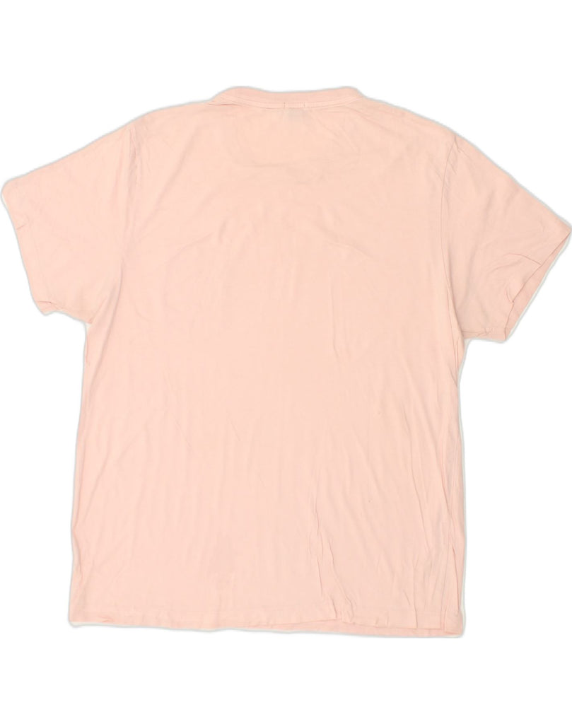 J. CREW Mens T-Shirt Top Large Pink Cotton | Vintage J. Crew | Thrift | Second-Hand J. Crew | Used Clothing | Messina Hembry 