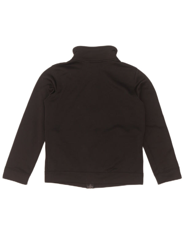 Nike Girls Tracksuit Top Jacket 10-11 Years Medium Black Polyester