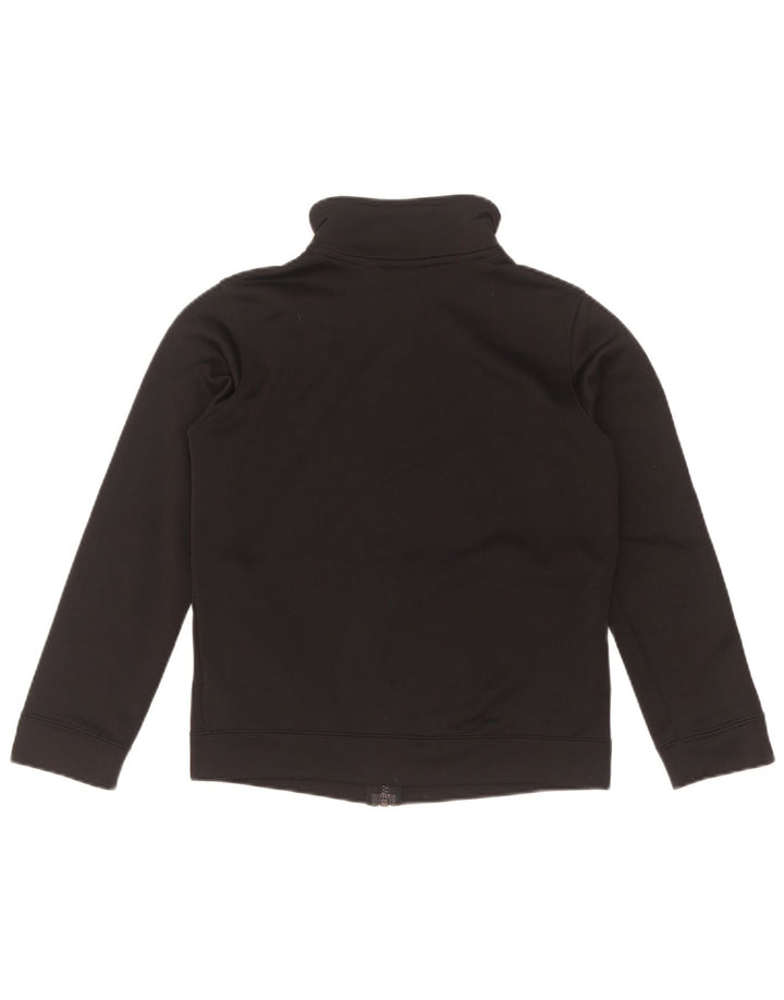 Nike Girls Tracksuit Top Jacket 10-11 Years Medium Black Polyester
