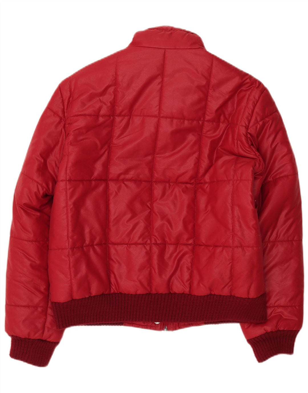 VINTAGE Womens Padded Jacket EU 40 Medium Red