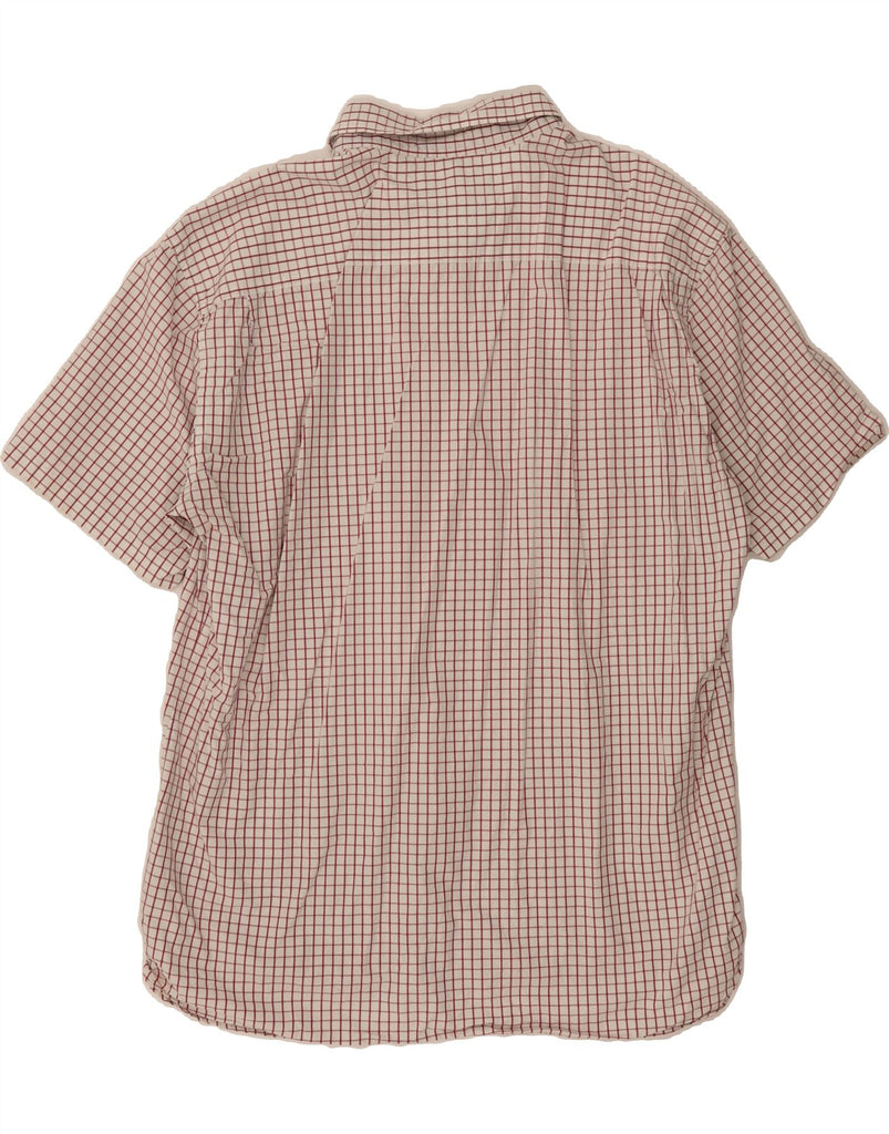 TOMMY HILFIGER Mens Short Sleeve Shirt 2XL Red Check Cotton Vintage Tommy Hilfiger and Second-Hand Tommy Hilfiger from Messina Hembry 