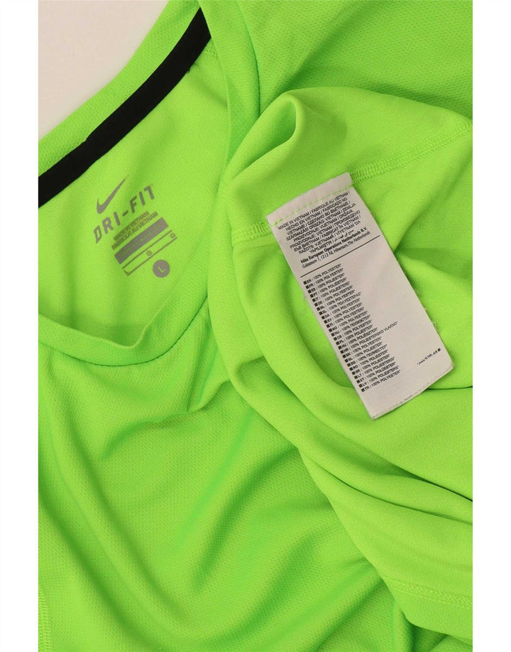 Nike Mens Dri Fit T-Shirt Top Large Green Polyester