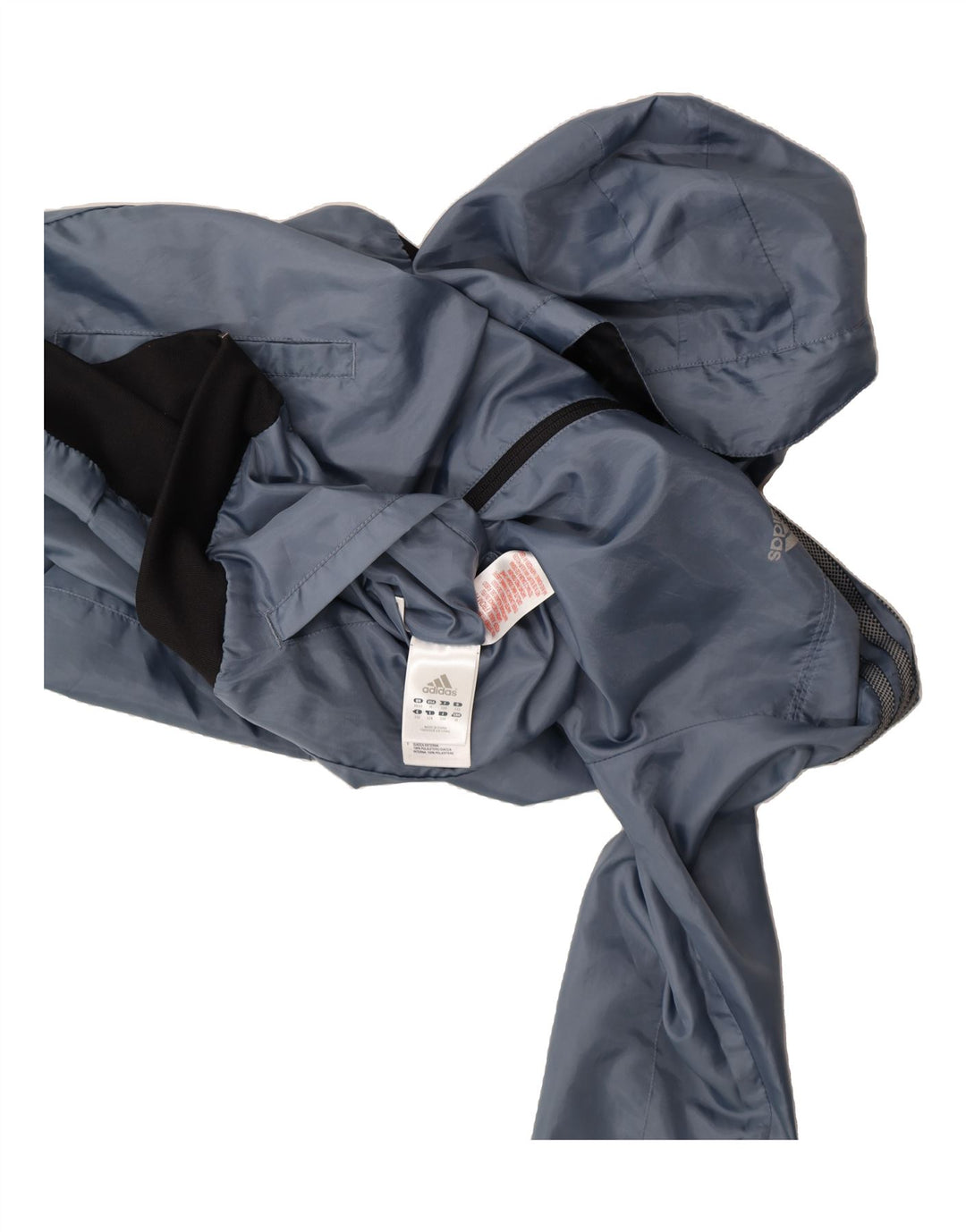 ADIDAS Boys Hooded Reversible Jacket 11-12 Years Black Polyester Vintage Adidas and Second-Hand Adidas from Messina Hembry 