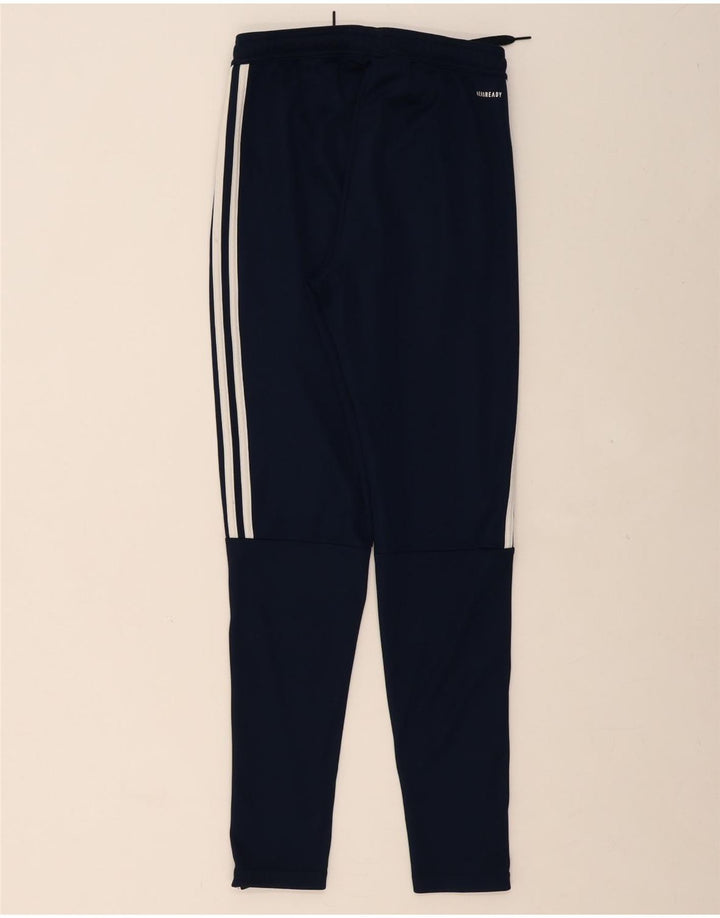 ADIDAS Mens Aeroready Tracksuit Trousers Small  Navy Blue Polyester Vintage Adidas and Second-Hand Adidas from Messina Hembry 