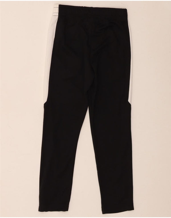 Nike Boys Tracksuit Trousers 6-7 Years Large Black Colourblock Polyester