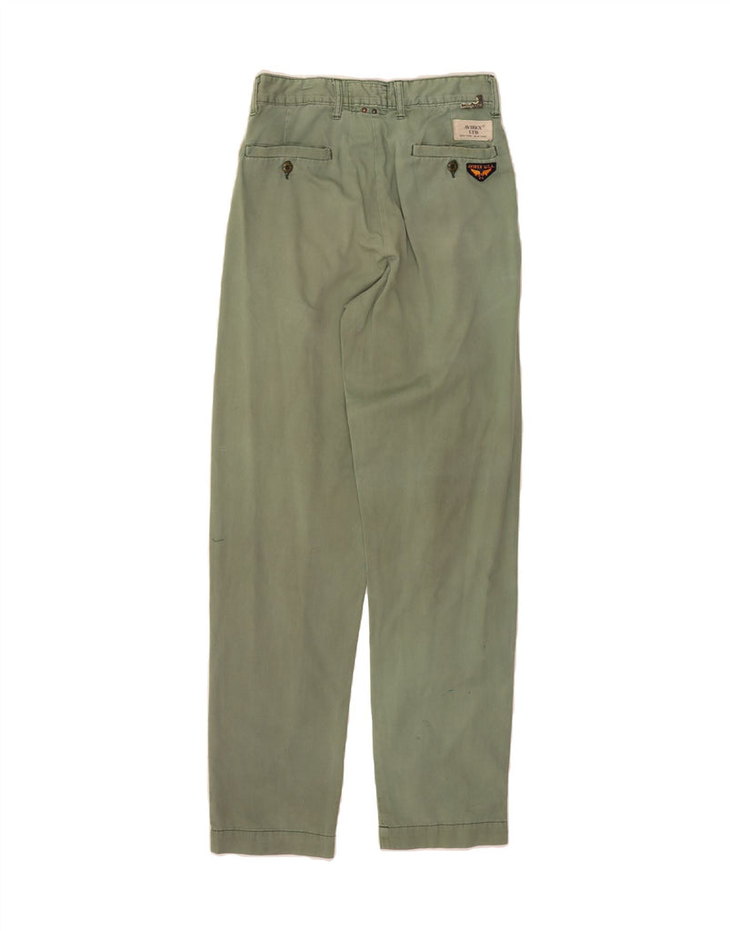 AVIREX Mens Pegged Chino Trousers W30 L34 Green Cotton Vintage Avirex and Second-Hand Avirex from Messina Hembry 