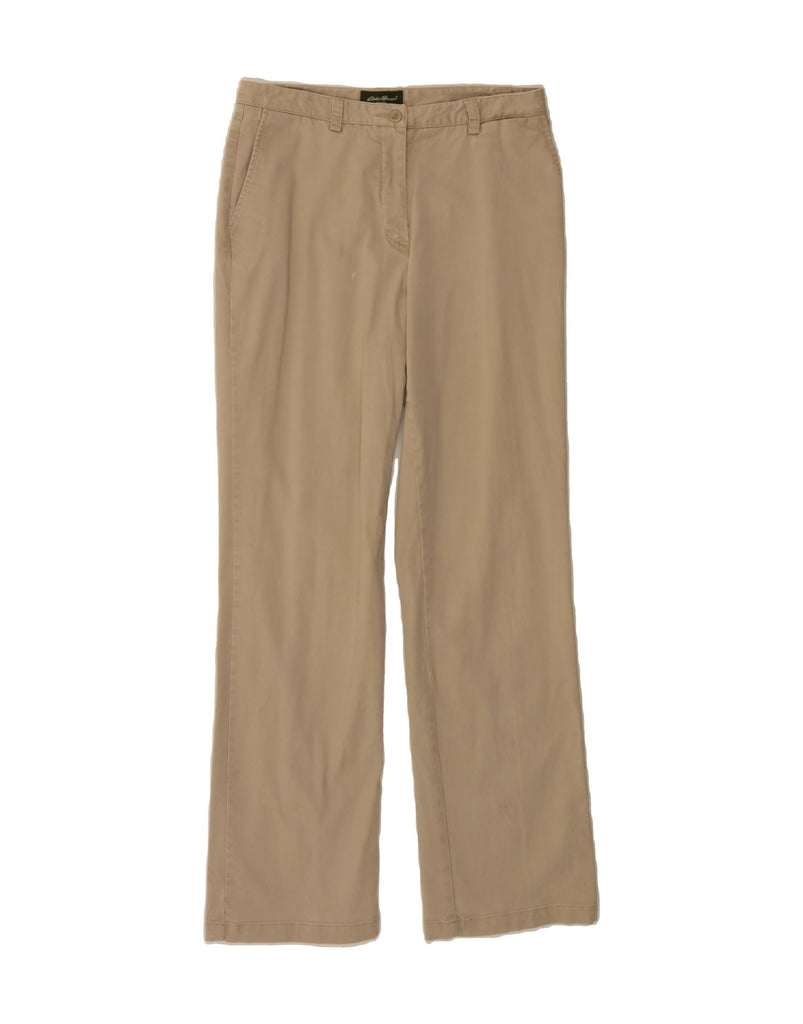 EDDIE BAUER Womens Straight Chino Trousers US 8 Medium W28 L30 Beige Vintage Eddie Bauer and Second-Hand Eddie Bauer from Messina Hembry 