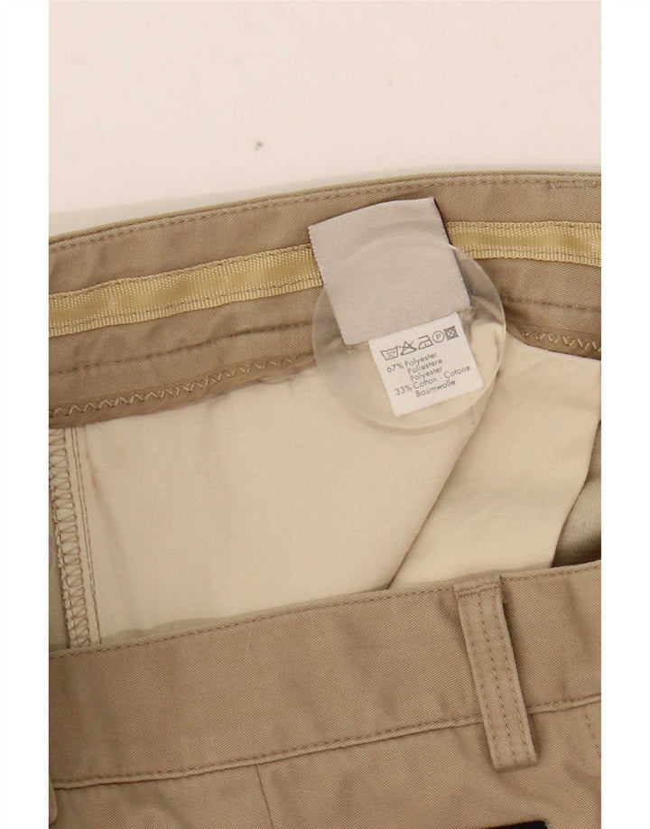 Avirex Mens Straight Chino Trousers W33 L29 Beige Polyester