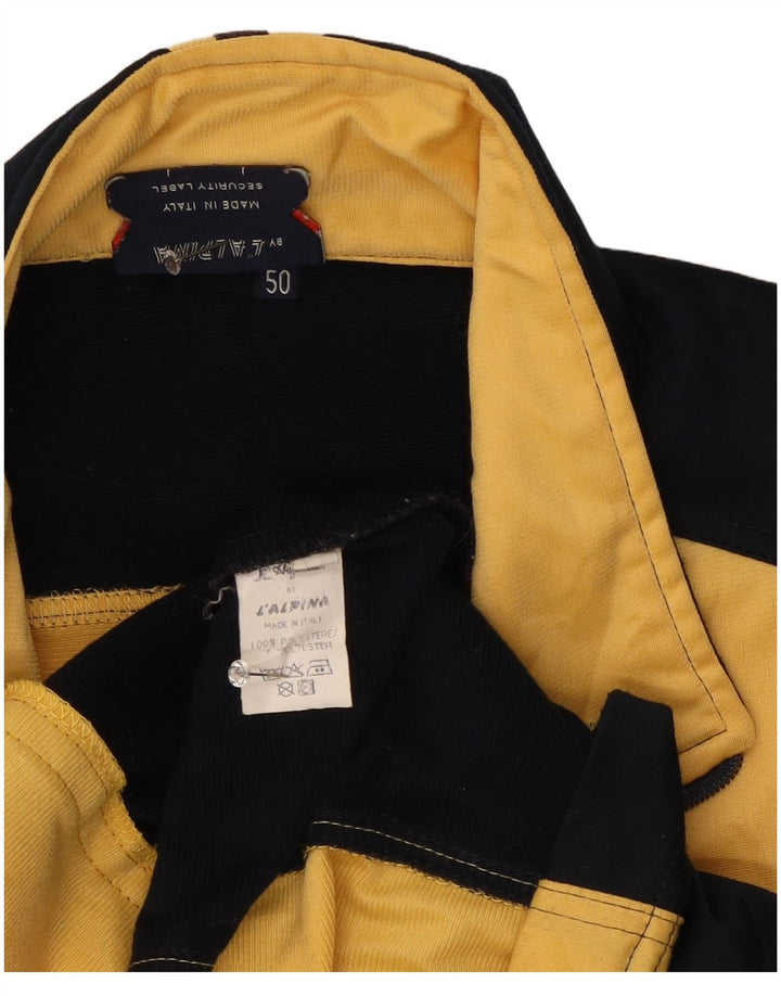 AUSTRALIAN L'ALPINA Mens Tracksuit Top Jacket IT 50 Medium Yellow