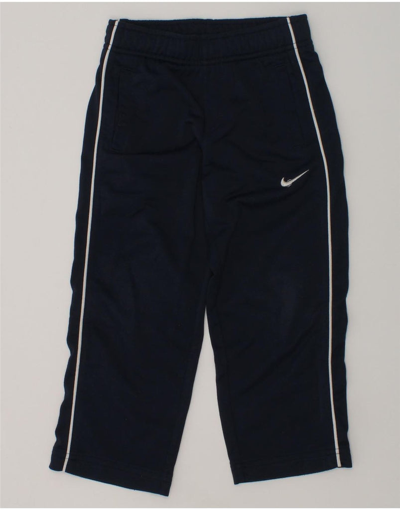 NIKE Boys Tracksuit Trousers 3-4 Years XS Navy Blue | Vintage Nike | Thrift | Second-Hand Nike | Used Clothing | Messina Hembry 