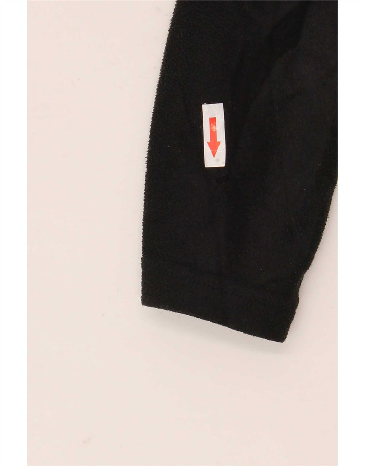 Marks & Spencer Womens Fleece Jacket UK 12 Medium Black Polyester