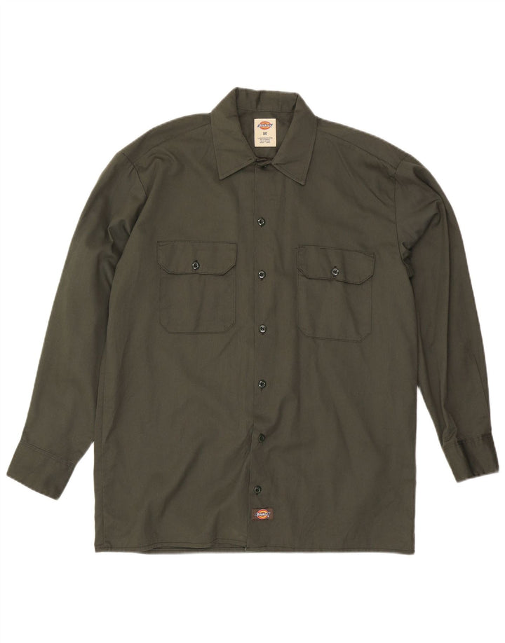 Dickies Mens Shirt Medium Khaki Polyester