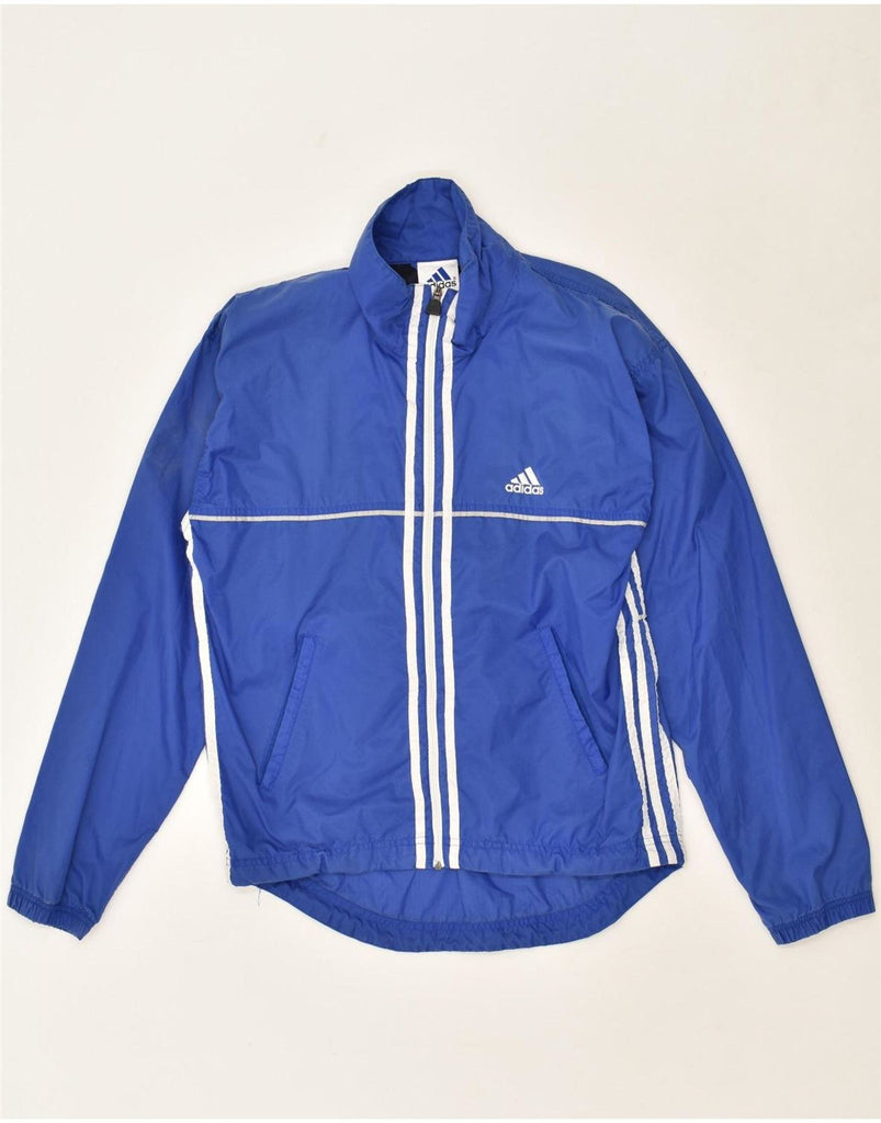 ADIDAS Mens Graphic Tracksuit Top Jacket Small Blue Polyamide | Vintage Adidas | Thrift | Second-Hand Adidas | Used Clothing | Messina Hembry 