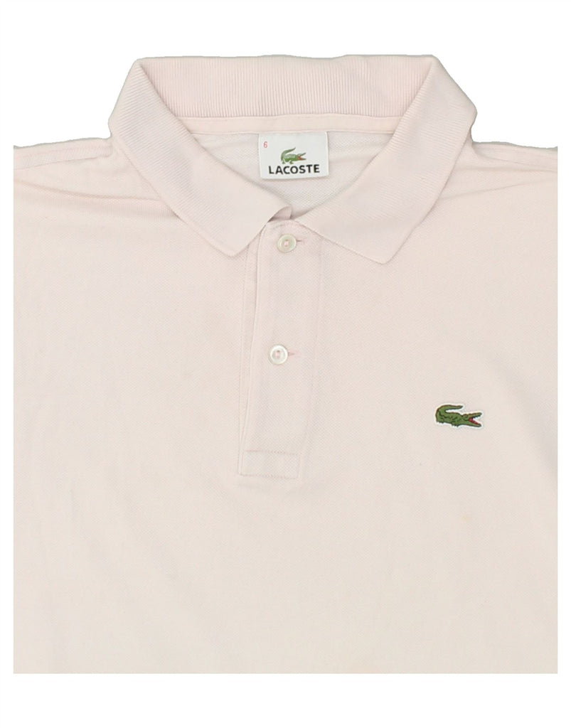 LACOSTE Mens Polo Shirt Size 6 XL Off White Cotton Vintage Lacoste and Second-Hand Lacoste from Messina Hembry 