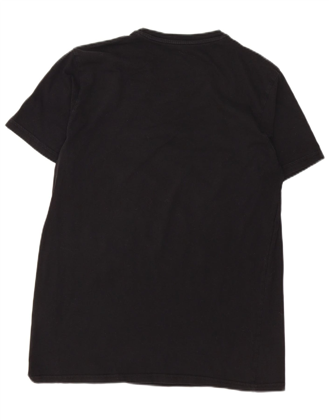 ALPHA INDUSTRIES Mens Graphic T-Shirt Top Medium Black Cotton