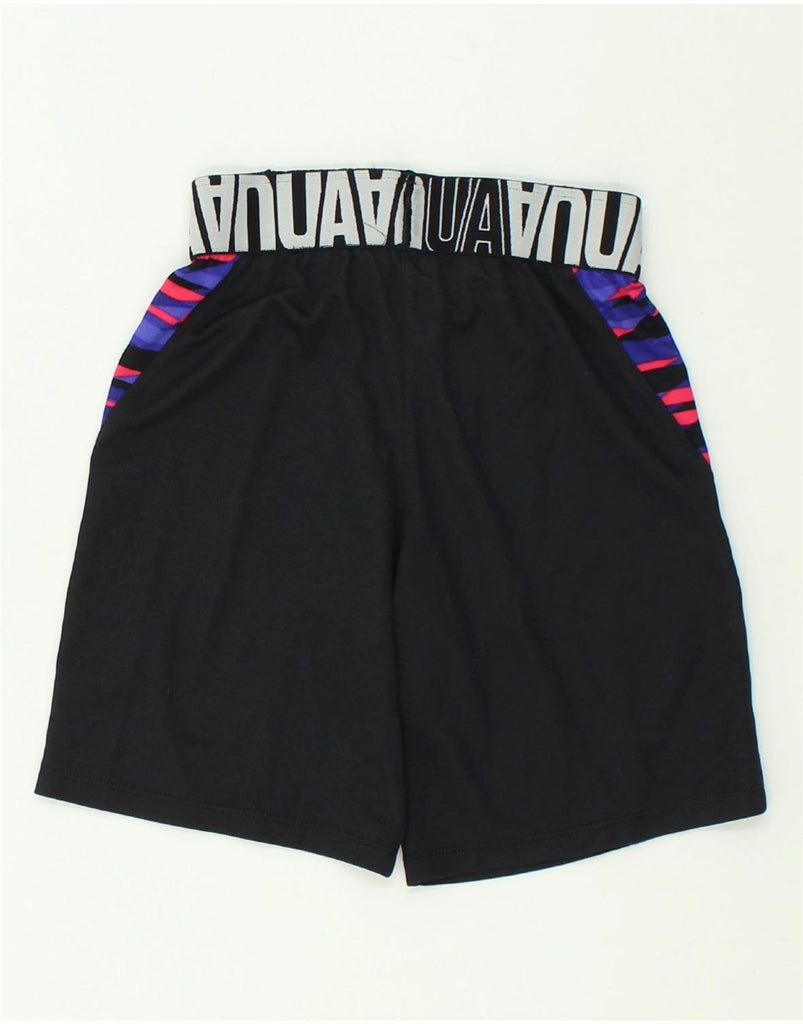 UNDER ARMOUR Boys Heat Gear Graphic Sport Shorts 7-8 Years Small Black | Vintage Under Armour | Thrift | Second-Hand Under Armour | Used Clothing | Messina Hembry 