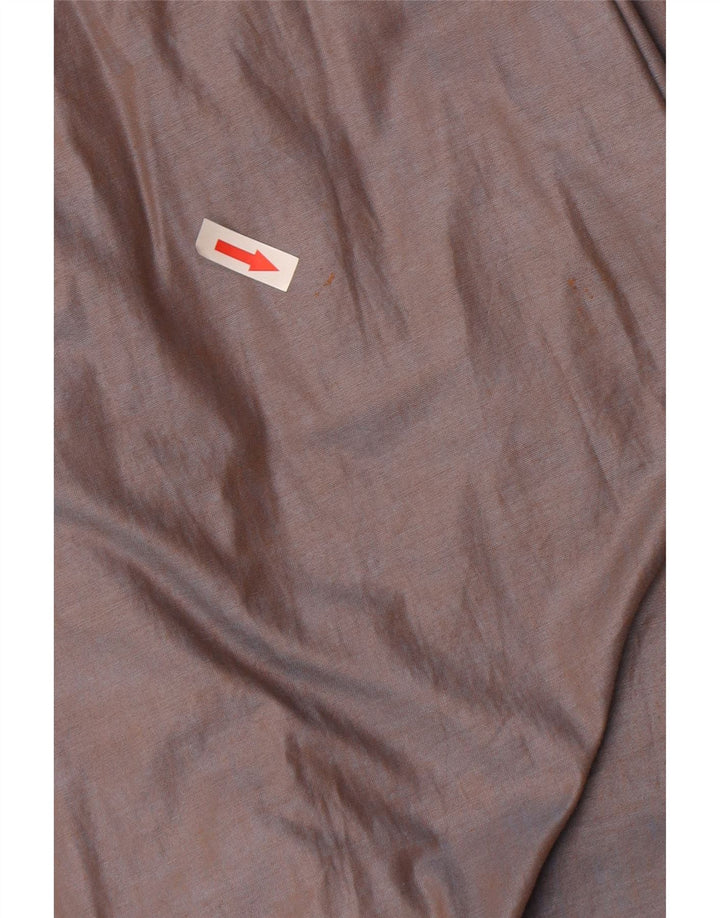 Vintage Womens Overcoat IT 46 Large Brown Cotton
