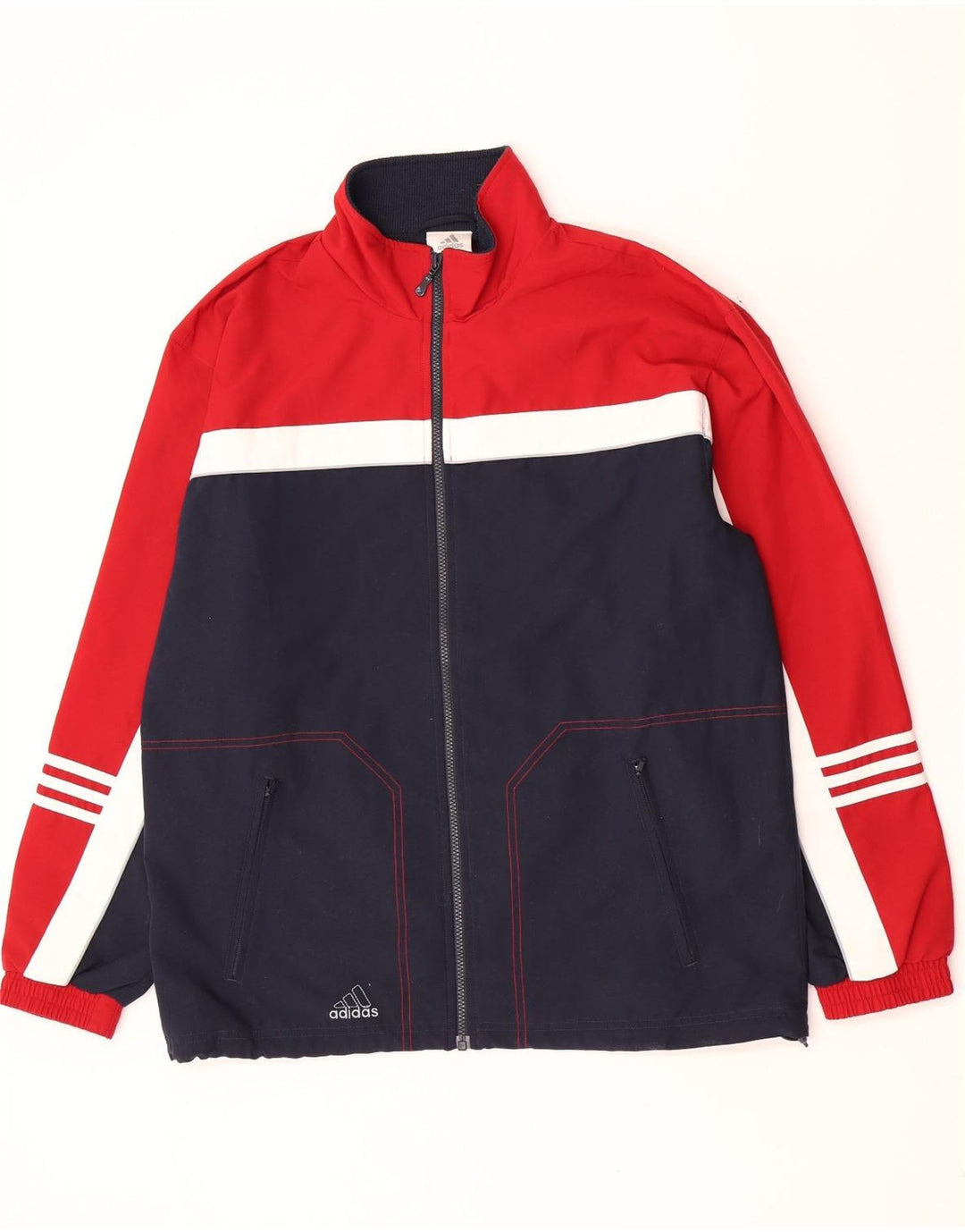 Adidas Mens Tracksuit Top Jacket UK 40/42 Medium Multicoloured Colourblock