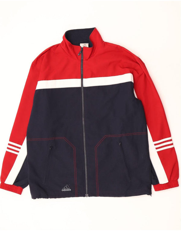 Adidas Mens Tracksuit Top Jacket UK 40/42 Medium Multicoloured Colourblock