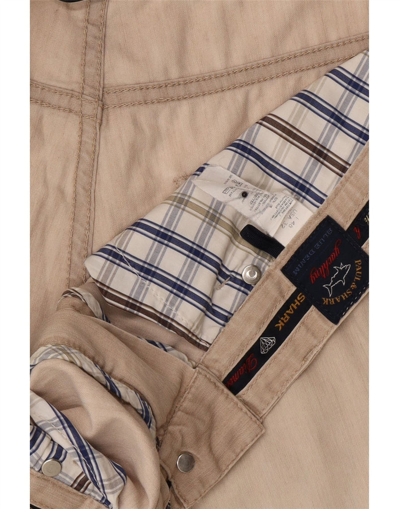 PAUL & SHARK Mens Straight Jeans IT 48 Medium W32 L35 Beige Cotton Vintage Paul & Shark and Second-Hand Paul & Shark from Messina Hembry 