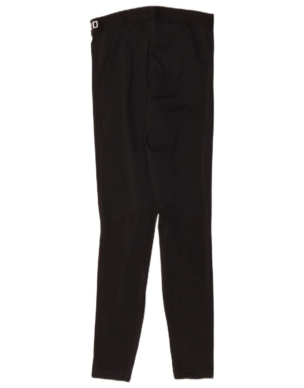 Nike Womens Dri Fit Graphic Leggings UK 8 Small Black