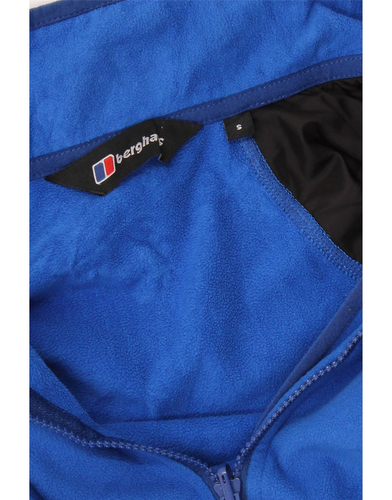 BERGHAUS Mens Fleece Jacket UK 36 Small Blue Colourblock Polyester Vintage Berghaus and Second-Hand Berghaus from Messina Hembry 