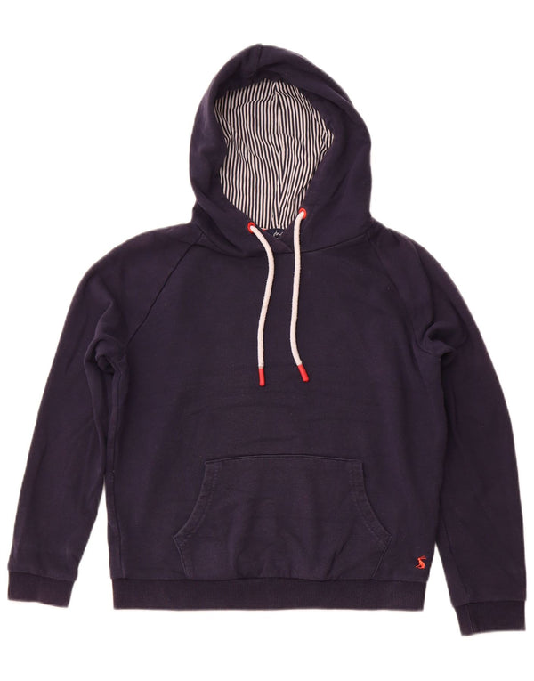 JOULES Womens Oversized Hoodie Jumper UK 8 Small Navy Blue Cotton