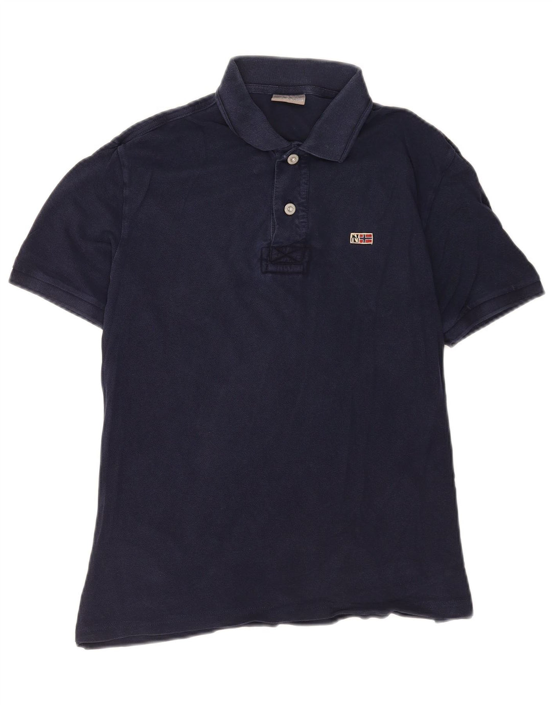 Napapijri Mens Geographic Polo Shirt Small Navy Blue