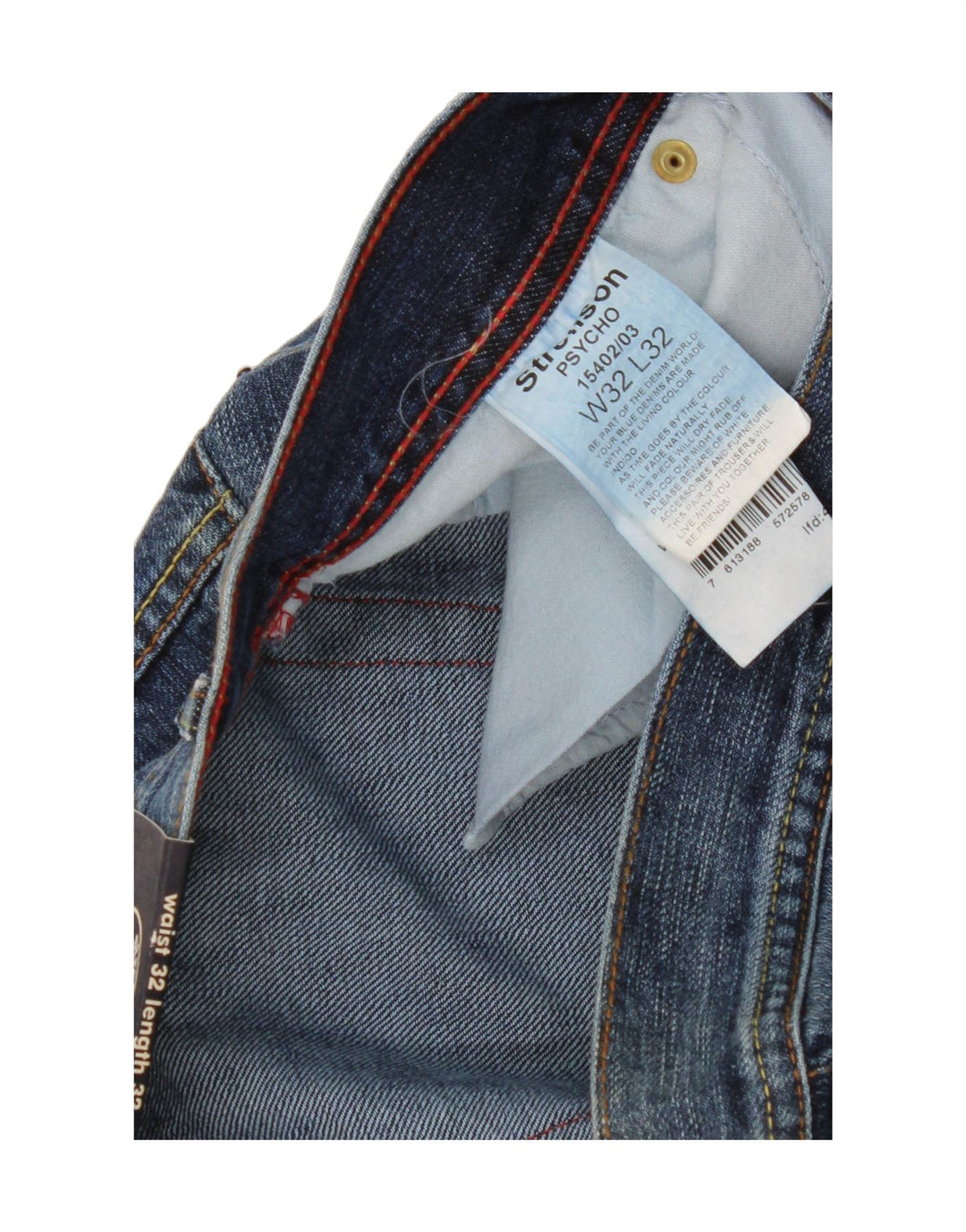 STRELLSON Mens Bootcut Jeans W32 L32 Blue Cotton
