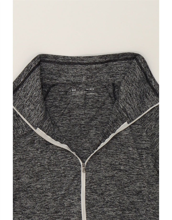 UNDER ARMOUR Womens Heat Gear Tracksuit Top Jacket UK 12 Medium Grey Vintage Under Armour and Second-Hand Under Armour from Messina Hembry 