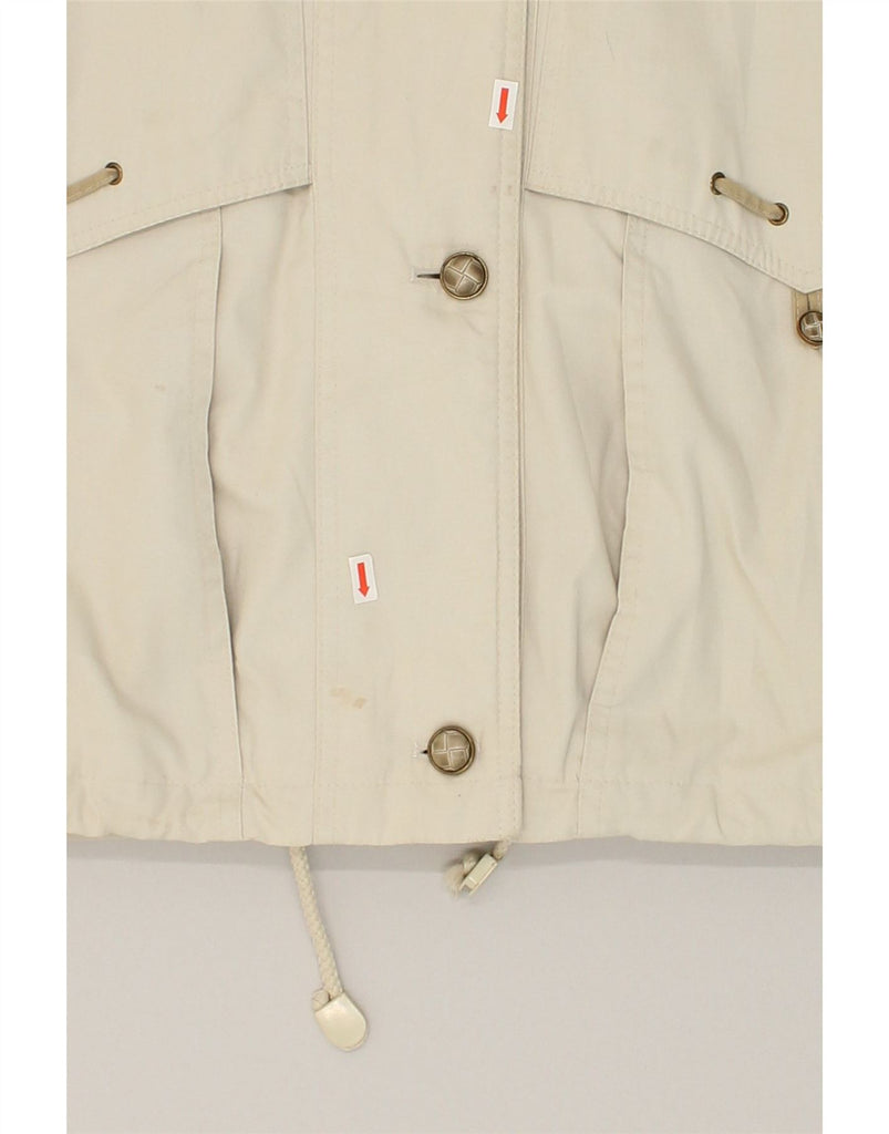 VINTAGE Womens Oversized Utility Jacket EU 44 XL Beige Polyester | Vintage Vintage | Thrift | Second-Hand Vintage | Used Clothing | Messina Hembry 