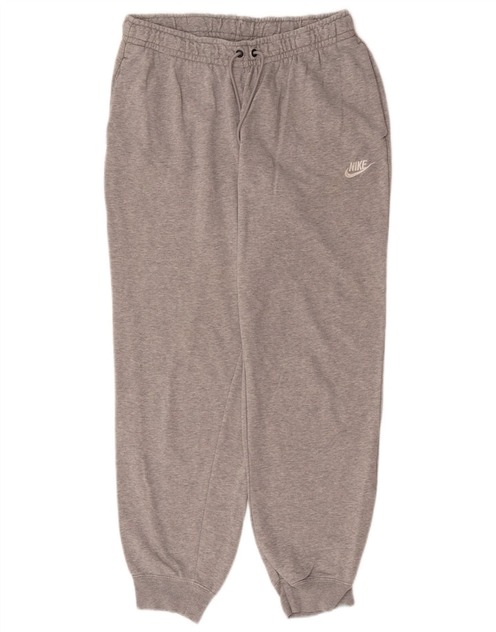 Nike Mens Tracksuit Trousers Joggers Medium Grey Flecked Cotton
