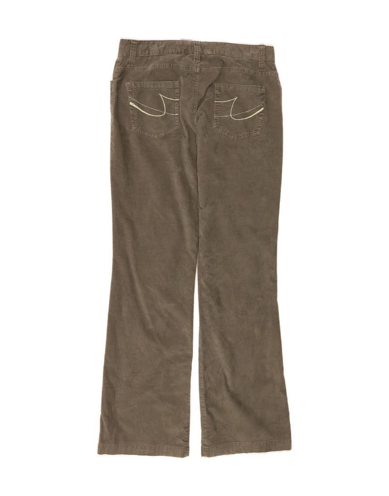 IZOD Womens Bootcut Corduroy Trousers US 10 Large W32 L32 Khaki Cotton Vintage Izod and Second-Hand Izod from Messina Hembry 