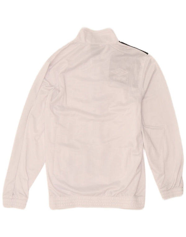 Umbro Mens Tracksuit Top Jacket Large White Colourblock Polyester