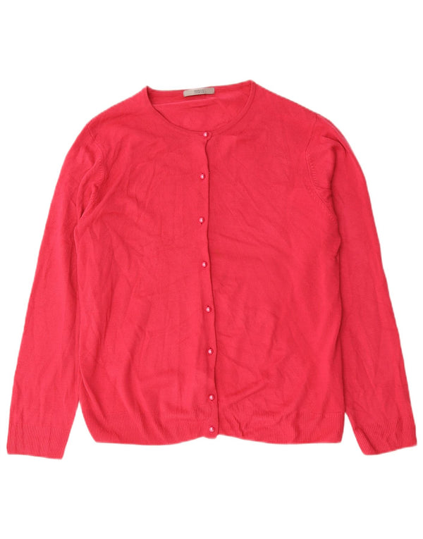 Marks & Spencer Womens Cardigan Sweater UK 18 XL Pink Acrylic