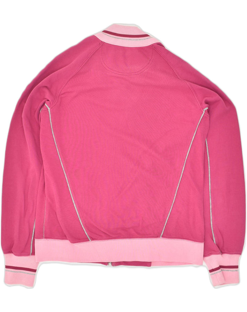 CHAMPION Womens Tracksuit Top Jacket UK 16 Large Pink Cotton | Vintage Champion | Thrift | Second-Hand Champion | Used Clothing | Messina Hembry 