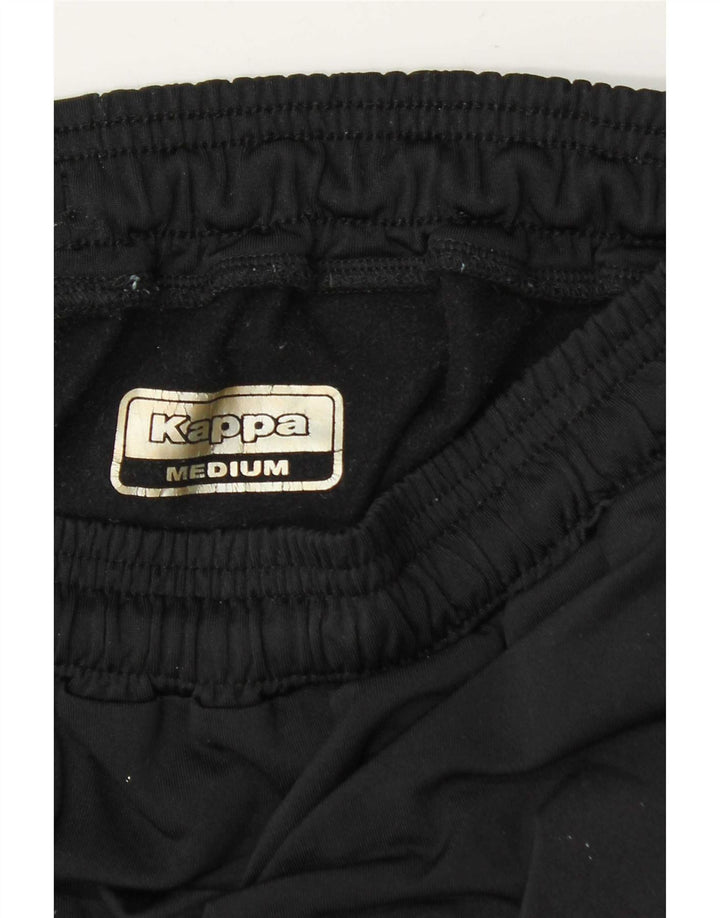Kappa Mens Graphic Tracksuit Trousers Joggers Medium  Black